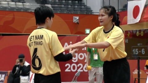 Cầu mây nữ Việt Nam trở lại chung kết đôi nữ ASIAD sau 20 năm